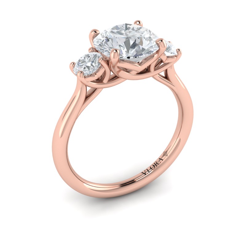 Vlora Three Stone Engagement Ring