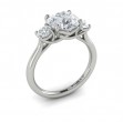 Timeless Trio Three Stone Engagement Ring