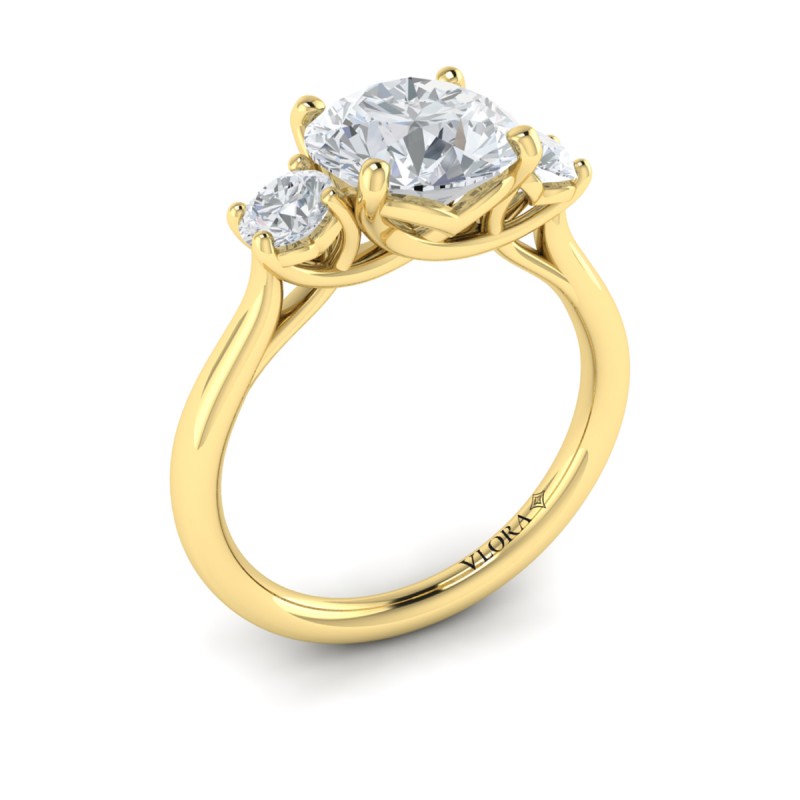Timeless Trio Three Stone Engagement Ring