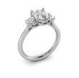 Tapestry Three Stone Oval Engagement Ring