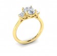Tapestry Three Stone Oval Engagement Ring