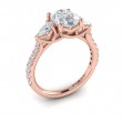 Vlora Three Stone Engagement Ring