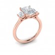 Vlora Three Stone Engagement Ring