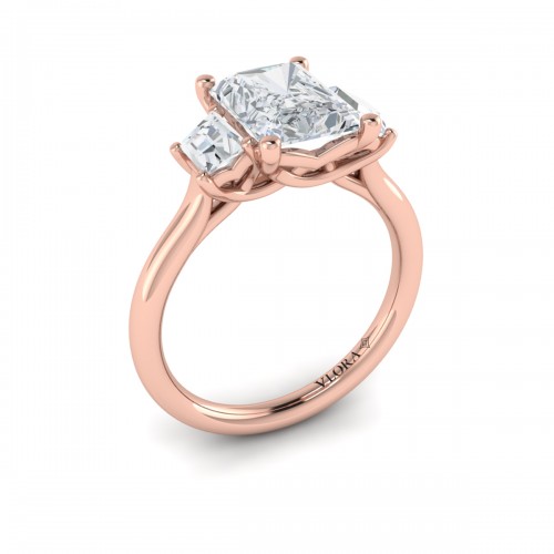 Vlora Three Stone Engagement Ring