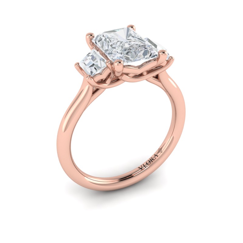 Vlora Three Stone Engagement Ring