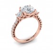 Vlora Three Stone Engagement Ring