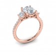 Vlora Three Stone Engagement Ring