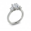 Tapestry Oval Trilogy Engagement Ring