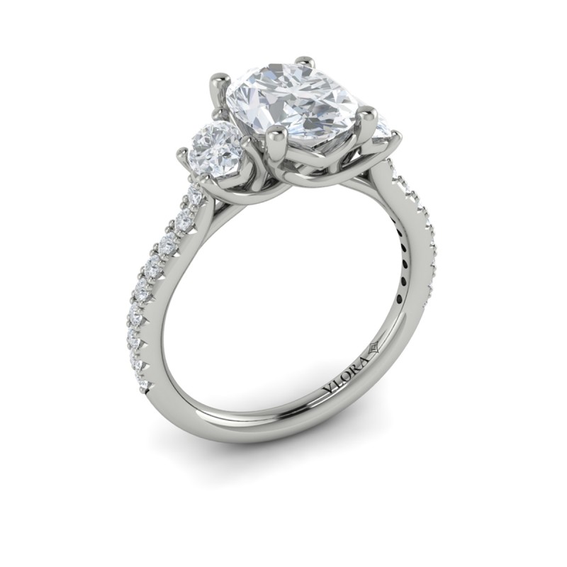 Tapestry Oval Trilogy Engagement Ring