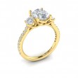Tapestry Oval Trilogy Engagement Ring