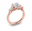 Vlora Three Stone Engagement Ring