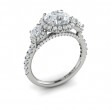 Triple Halo Round Engagement Ring