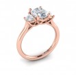 Vlora Three Stone Engagement Ring