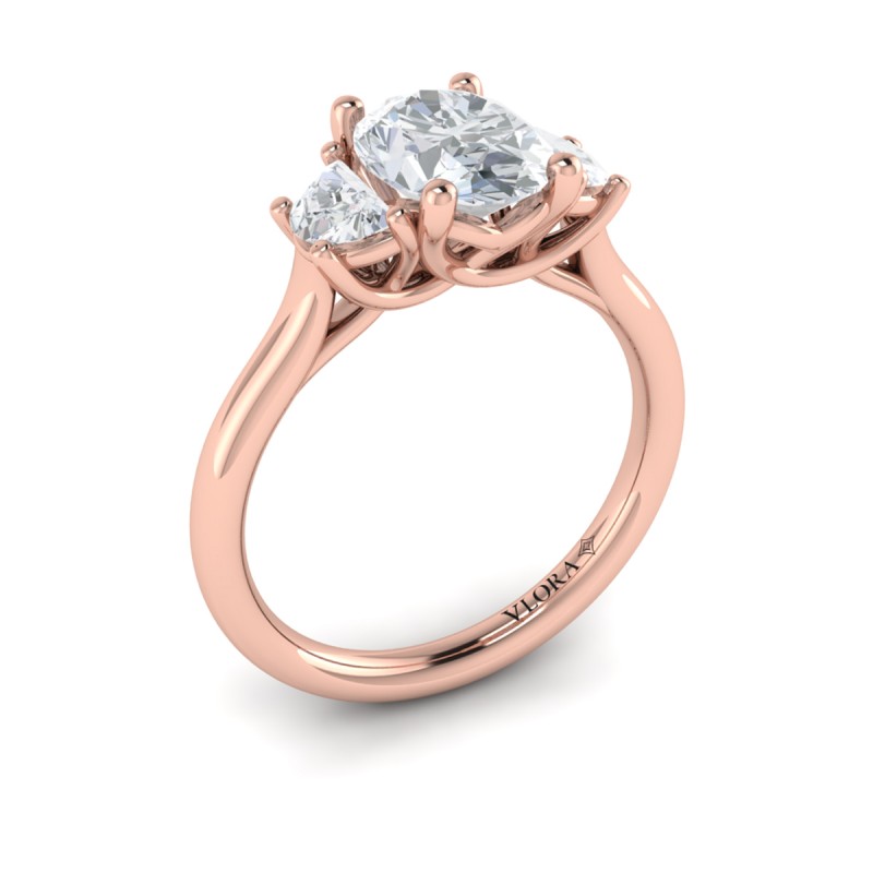 Vlora Three Stone Engagement Ring