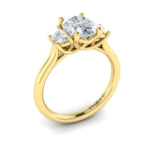 Vlora Three Stone Engagement Ring