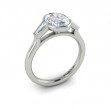 Vlora Three Stone, Bezel Engagement Ring