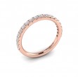 Matching Band for Graceful Trio Three Stone Engagement Ring