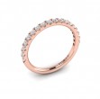 Matching Band for Harmony Trio Halo Engagement Ring