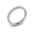Matching Band for Timeless Cathedral Engagement Ring with Hidden Halo