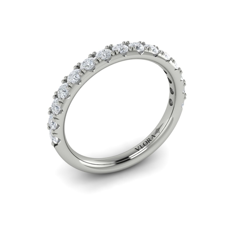 Matching Band for Timeless Cathedral Engagement Ring with Hidden Halo
