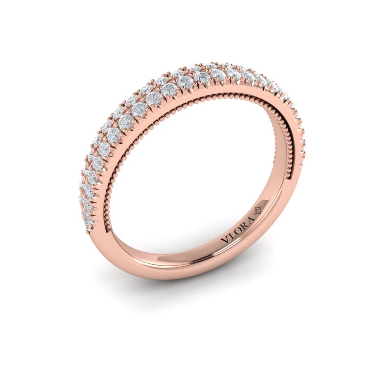 Matching Band for Regal Halo Oval Engagement Ring