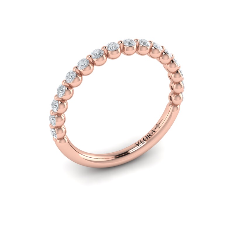Matching Band for Floating Halo Oval Engagement Ring