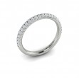 Matching Band for Solitaire Oval Engagement Ring with Hidden Halo
