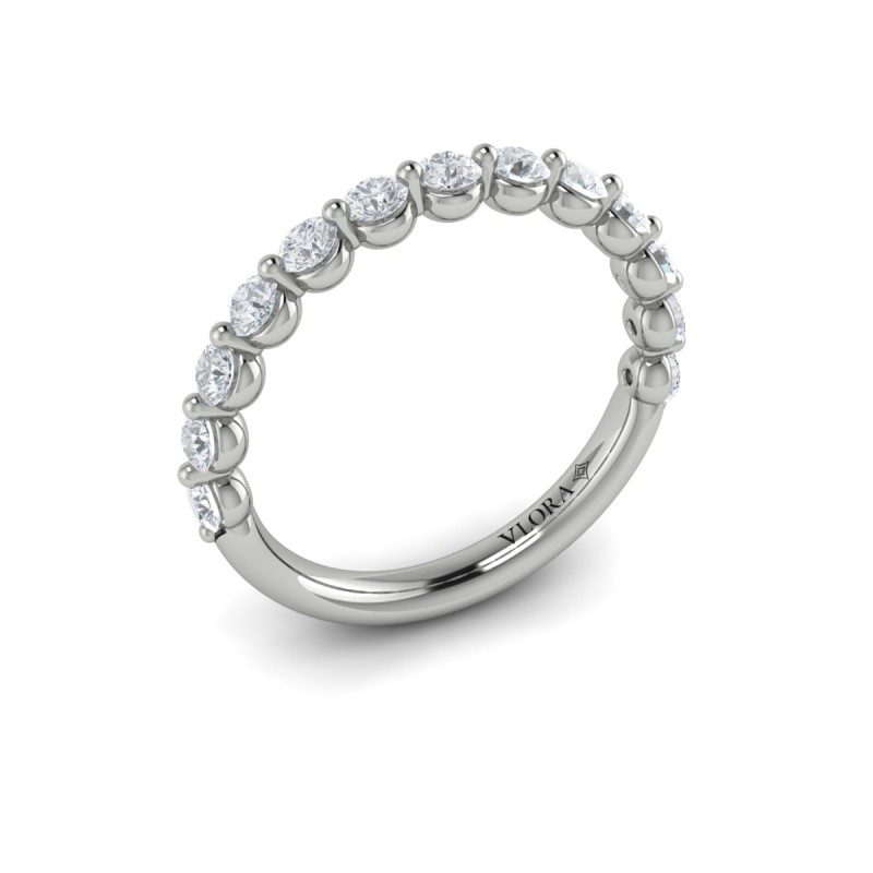 Matching Band for Classic Round Engagement Ring with Floating Diamond Band