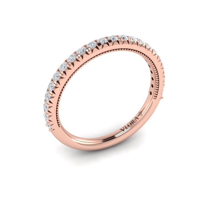 Matching Band for Classic French Pave Engagement Ring