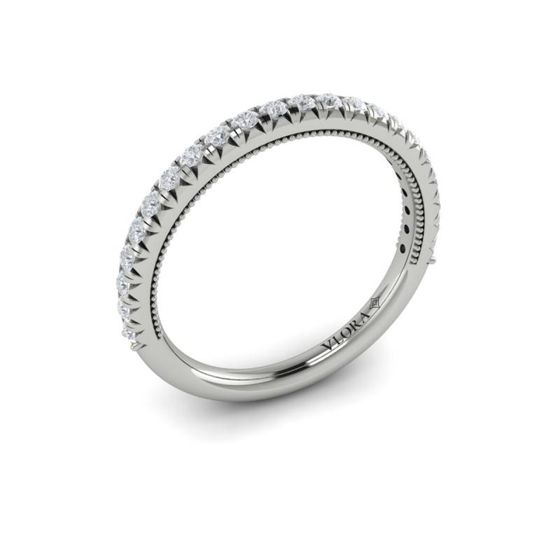 Matching Band for Classic French Pave Engagement Ring
