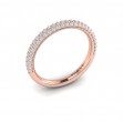 Matching Band for Shimmering Engagement Ring with Micropave Band