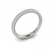 Matching Band for Shimmering Engagement Ring with Micropave Band