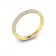 Matching Band for Shimmering Engagement Ring with Micropave Band