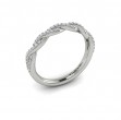 Matching Band for Twist Diamond Engagement Ring with Hidden Halo