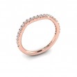 Woven Pave Matching Wedding Band