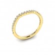 Woven Pave Matching Wedding Band