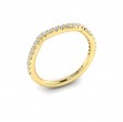 Woven Pave Matching Wedding Band