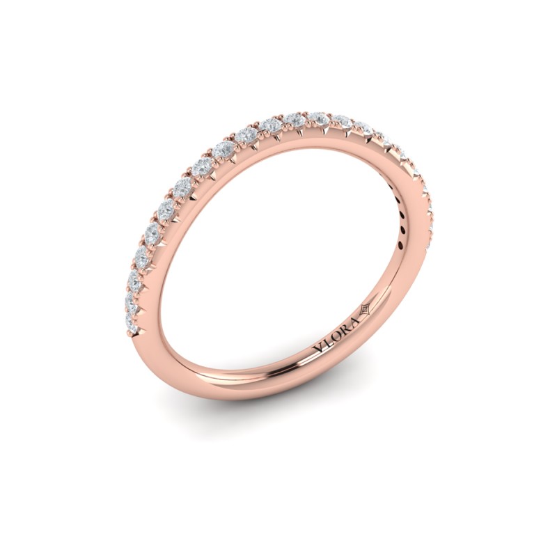 Matching Band for Entwined Round Diamond Engagement Ring