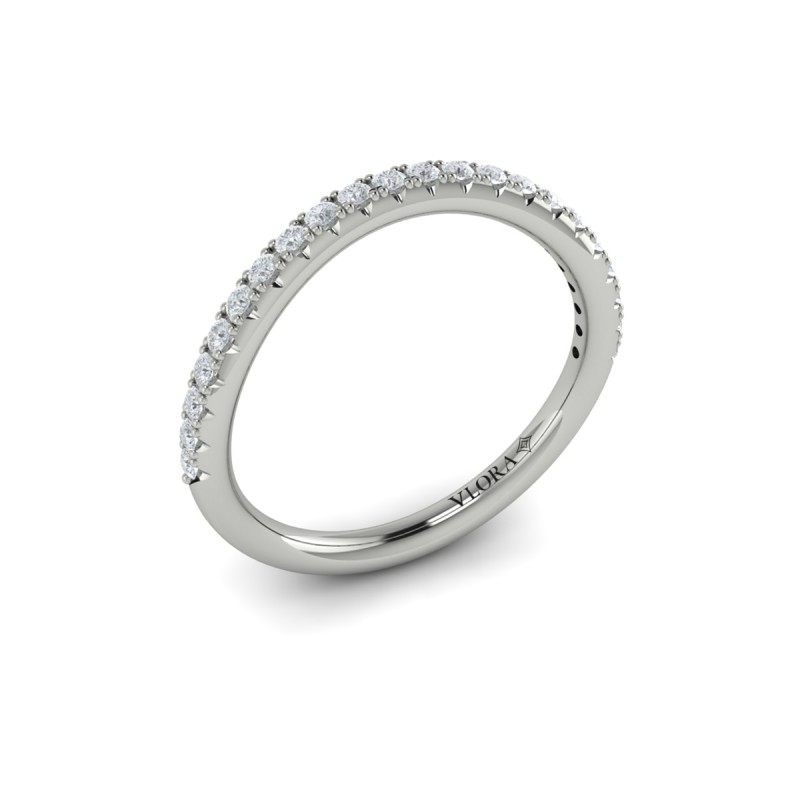 Matching Band for Entwined Round Diamond Engagement Ring