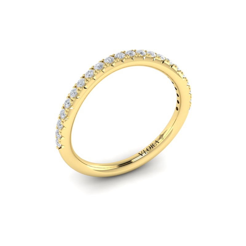 Matching Band for Entwined Round Diamond Engagement Ring