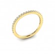 Matching Band for Corsage Halo Oval Engagement Ring