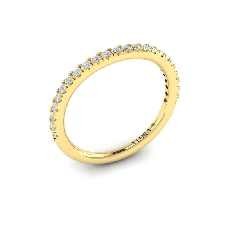 Matching Band for Corsage Halo Oval Engagement Ring