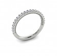 Matching Band for Deco Elegance Emerald Cut Halo Engagement Ring