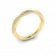 Matching Band for Entwined Pear Halo Engagement Ring