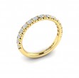 Matching Band for French Cathedral Round Diamond Engagement Ring