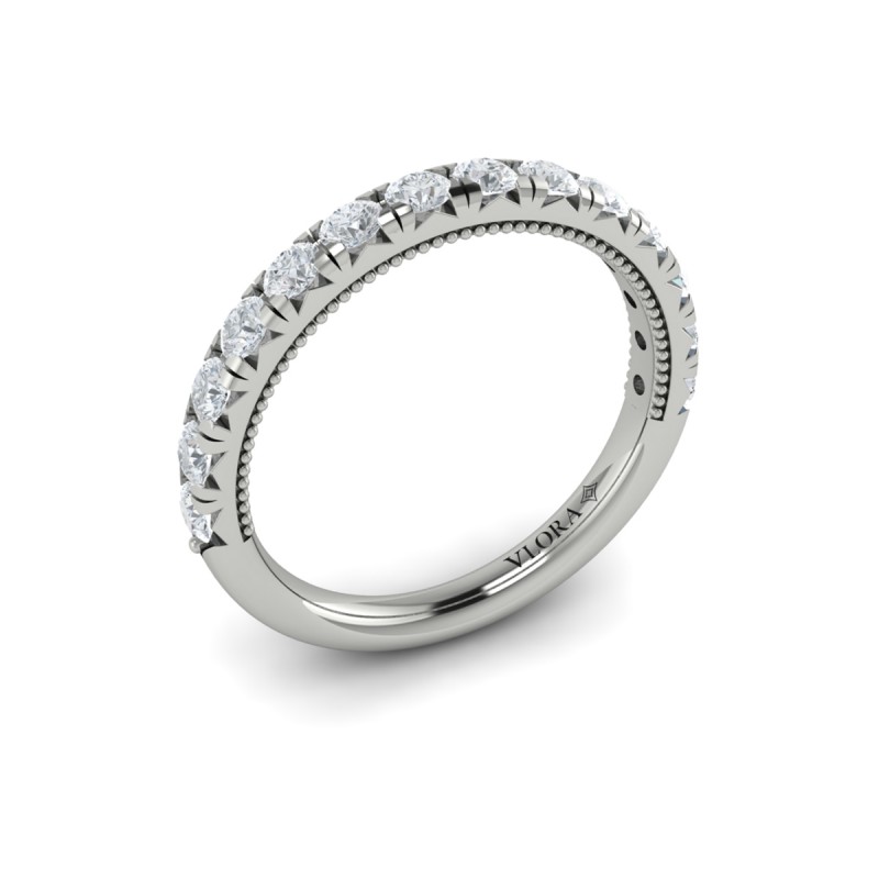 Matching Band for French Cathedral Oval Hidden Halo Engagement Ring