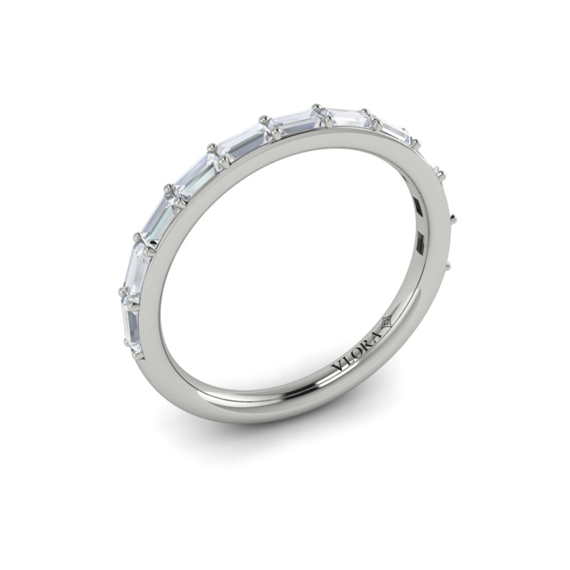 Matching Band for Serenity Oval Hidden Halo Engagement Ring