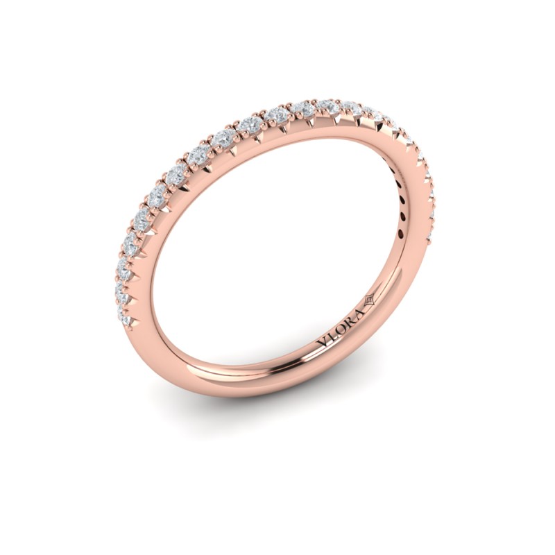Matching Band for Elegant Oval Modern Vintage Engagement Ring