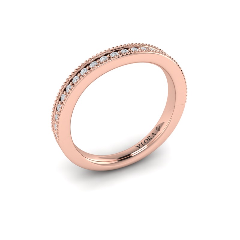 Matching Band for Intricate Hidden Halo Engagement Ring