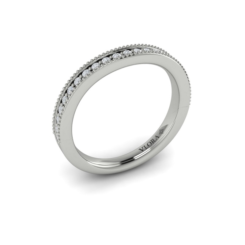 Matching Band for Intricate Hidden Halo Engagement Ring